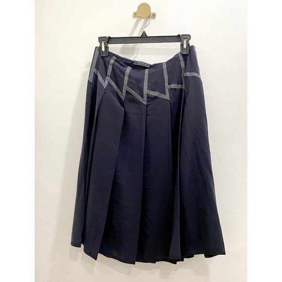 ✨ Prada 100% Silk Midi Skirt – Made in Italy – Size 40 (US 4-6) - Picture 1 of 12